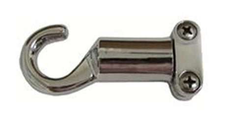 Chrome plated brass rope - hook 3/4" - aghp53