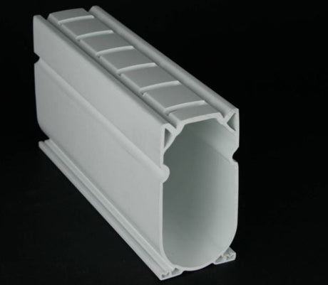 Deck drain- white (w/ coupler per piece) - cd3w