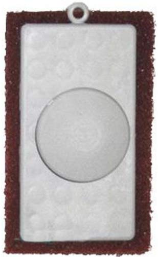 Scrub pad with knob - hard (brown) - prod075