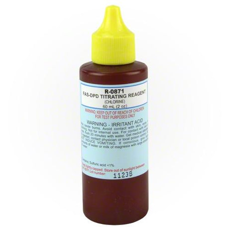 Titrating reagent for chlorine 2 oz - r-0871-c