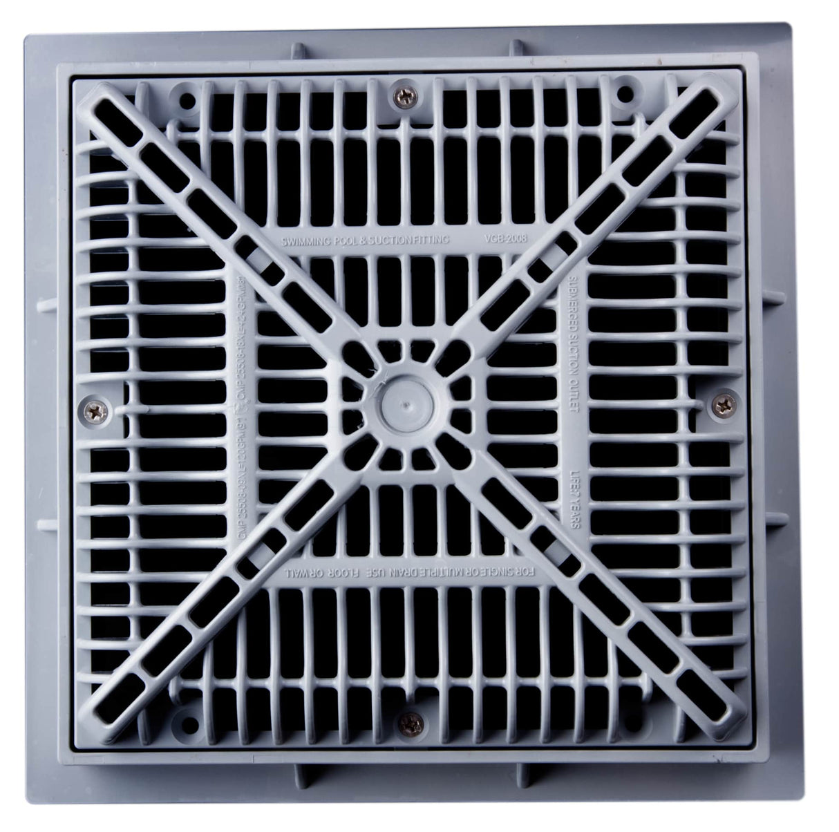 9" x 9" frame/grate pool drain (black) - 25508-094-000l