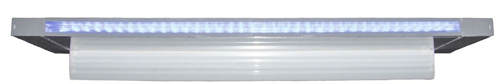 96" led waterfall (btm prt) 6" lip/wht - 25676-830-000