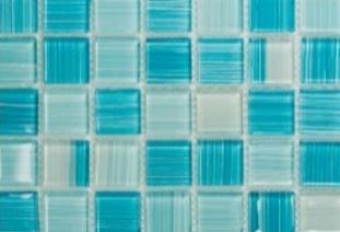 CRYSTAL GLASS TILE LIGHT AQUA BLEND - 4CSBVV31