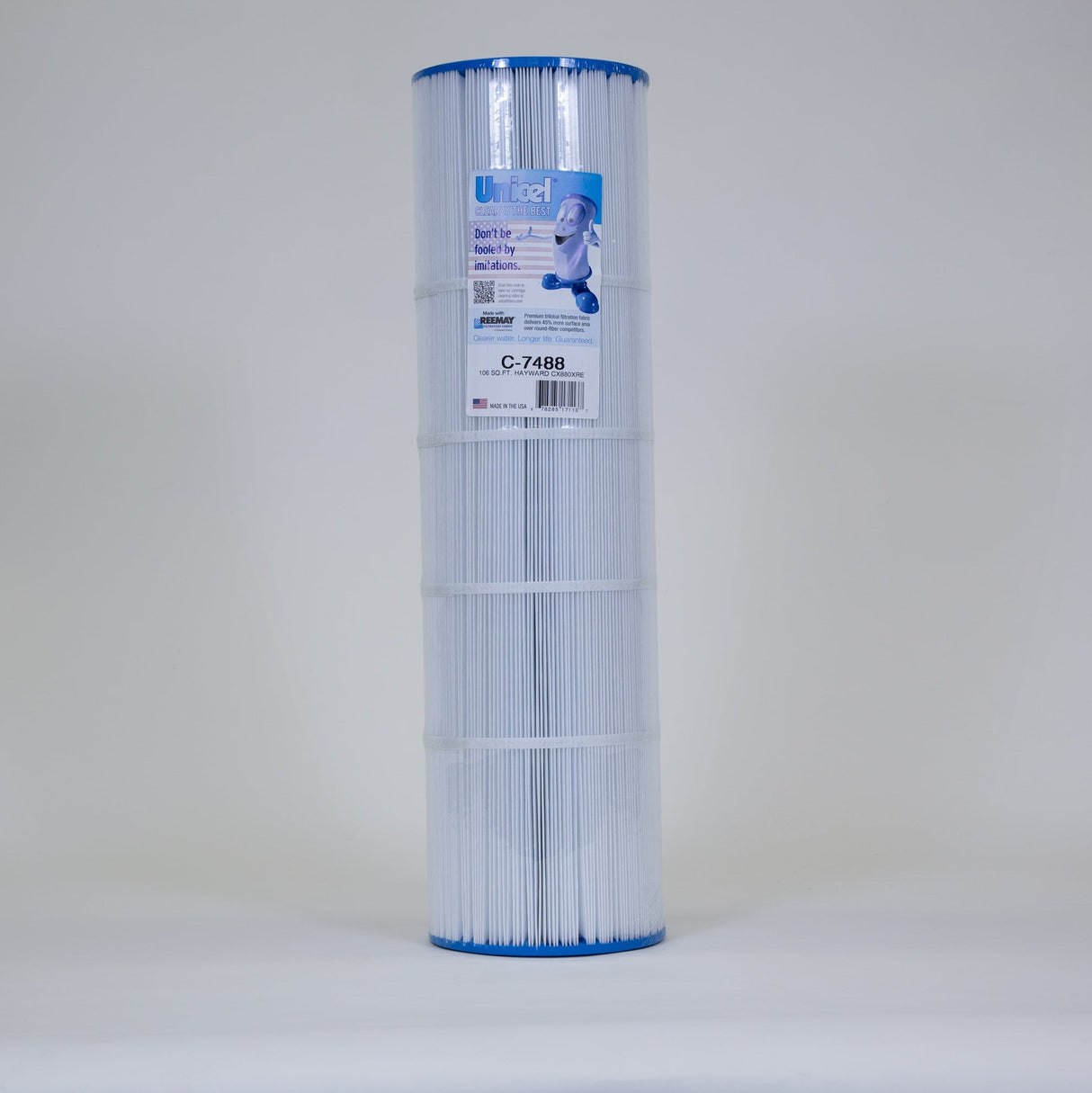 Unicel C-7488 106 Square Foot Media Replacement Pool Filter Cartridge with 176 Pleats, Compatible with Hayward Pool Products