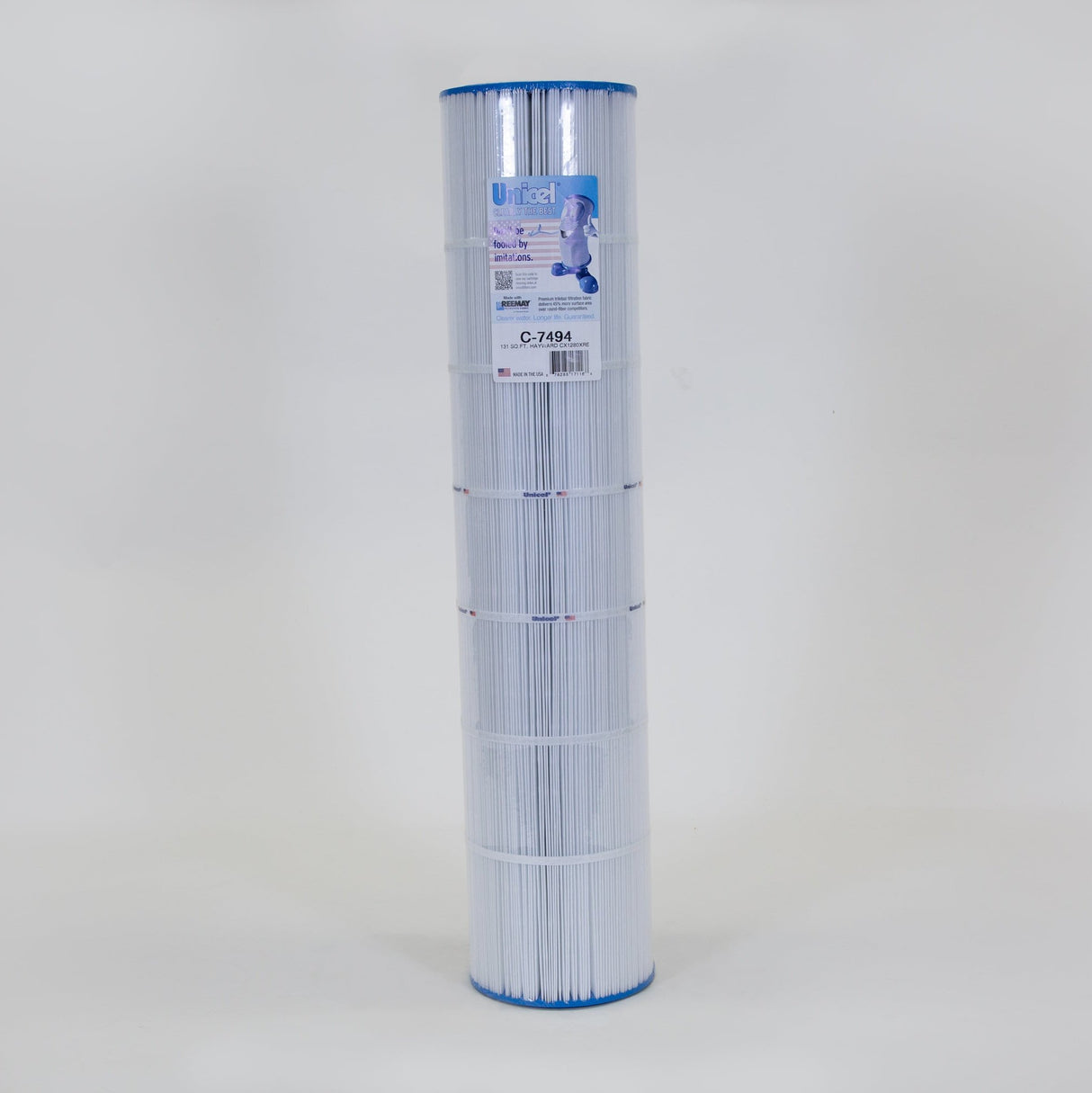 Unicel C-7494 131 Square Foot Media Replacement Pool Filter Cartridge with 169 Pleats, Compatible with Hayward Pool Products