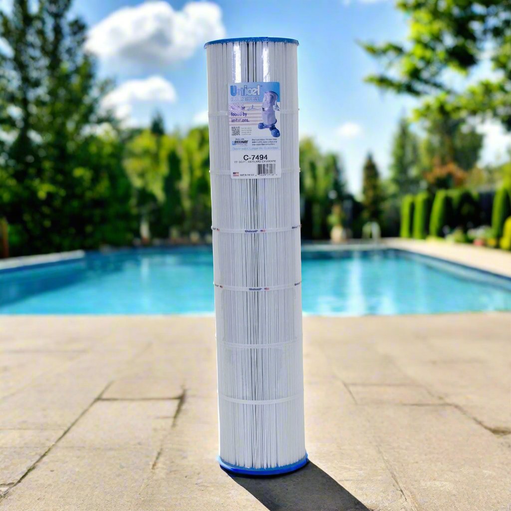 Unicel C-7494 131 Square Foot Media Replacement Pool Filter Cartridge with 169 Pleats, Compatible with Hayward Pool Products