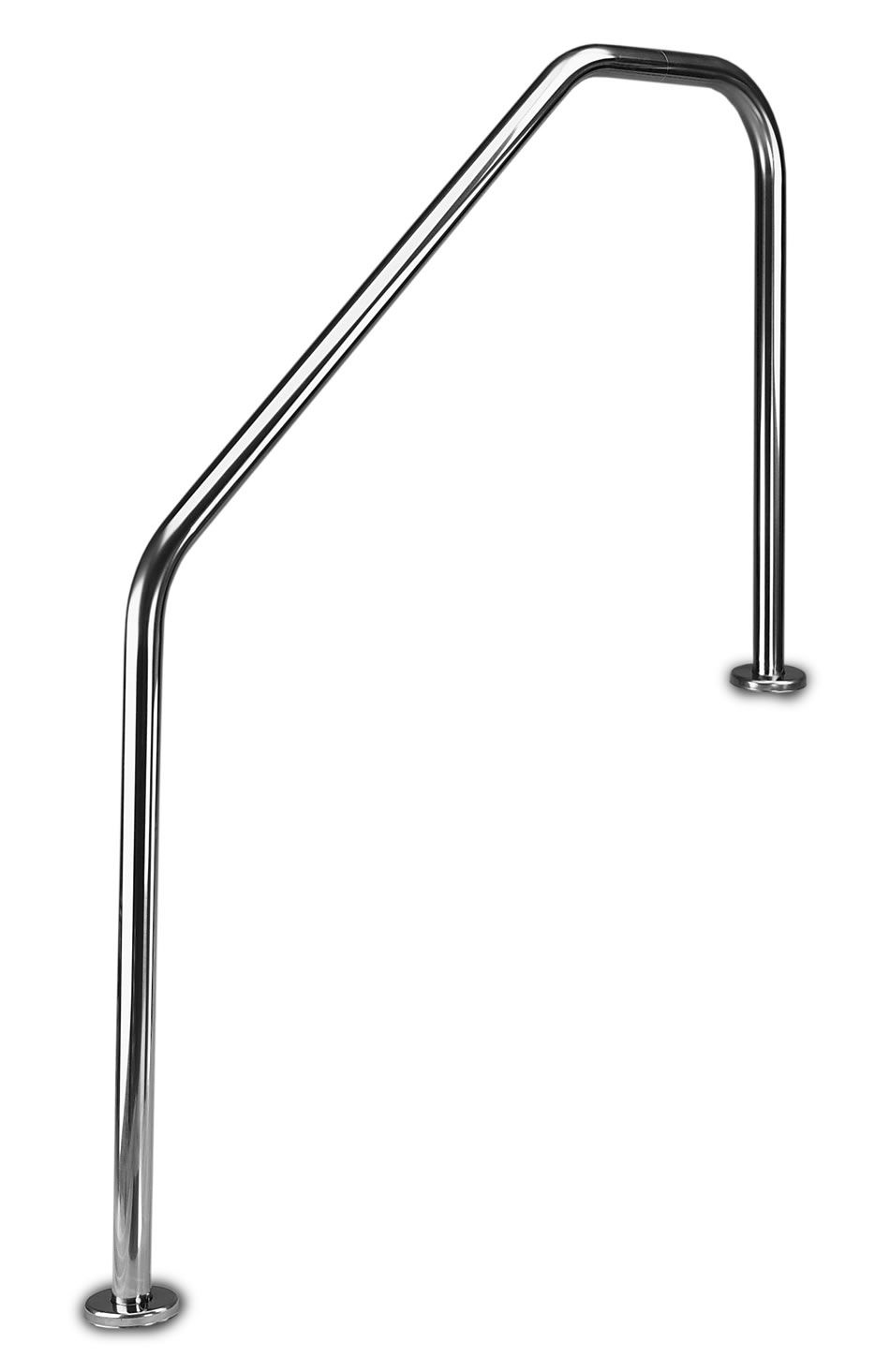 4' Ss 3-Bend Deck-To-Stair Handrail - D3s4049