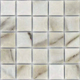 Marble tile - edna calacatta br 1" x 1" - edna calacatta br