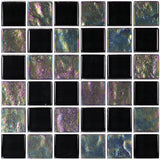 Glass tile - black 1" x 1" twilight - gt82323k5