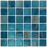 Glass tile - cobalt blue copper blend - gv42020b7