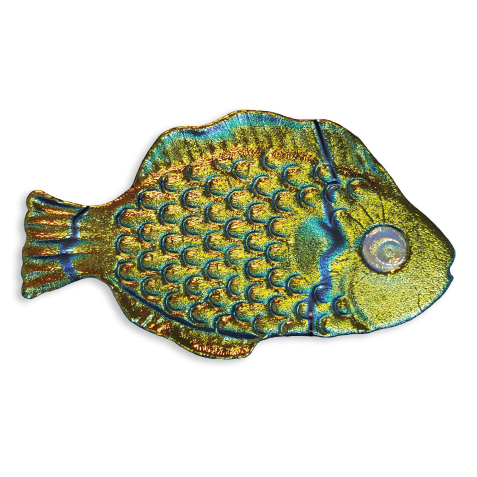 Mini tropical fish mosaic 5'' - rainbow - mtfiraib