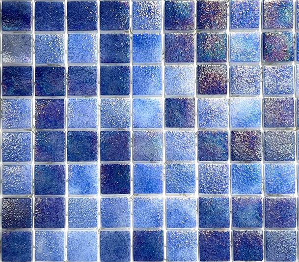 Glass tile aqualuxe keros 1" x 1" - p0keros-23-l-k