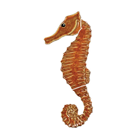 Seahorse tile figure 6'' - brown - shobrob