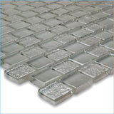 Glass tile gray - 1" x 1" - ss82323k2