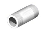 Nipples White PVC Thread cut 2" x 12" - Z020120